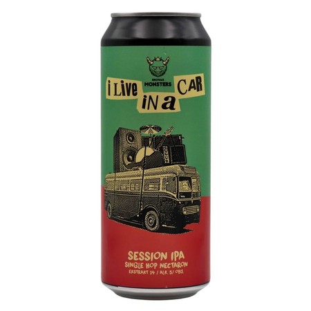Browar Monsters: I Live in a Car - 500 ml can