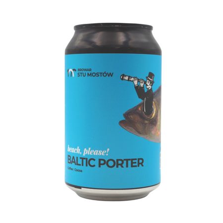 Browar Stu Mostów: Beach, please! Coffee Cocoa Baltic Porter - 330 ml can