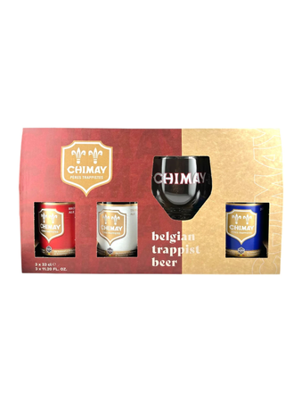 Chimay: Zestaw 3 x 330 ml + szkło