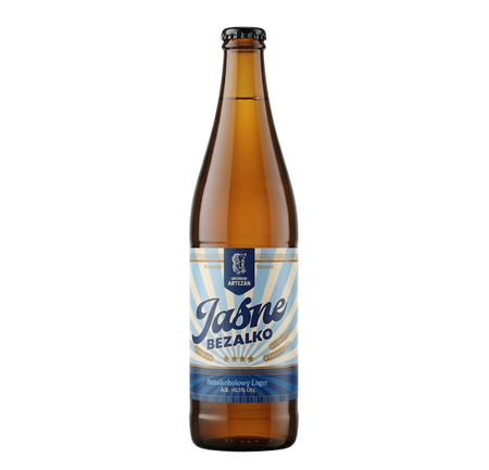 Browar Artezan: Bezalkoholowe Jasne - 500 ml bottle