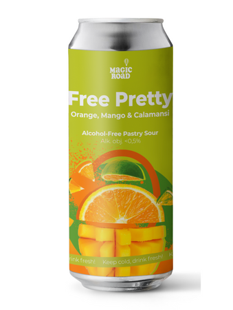 Magic Road: Free Pretty Orange, Mango & Calamansi - 500 ml can