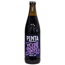 Browar PINTA PINTA: #CraftBeerHere Black IPA - butelka 500 ml