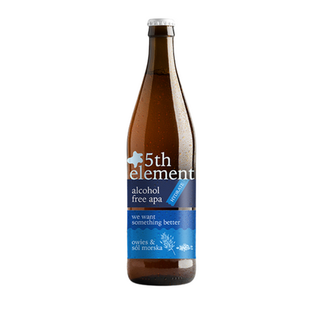 Browar Za Miastem: 5th Element 0% APA with Sea Salt - 500 ml bottle
