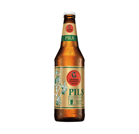 Miłosław: Grodziskie Pils - 500 ml bottle