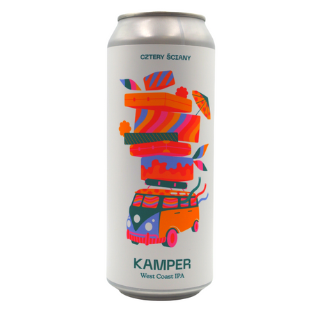 Brewery Cztery Ściany: Kamper West Coast IPA - 500 ml can