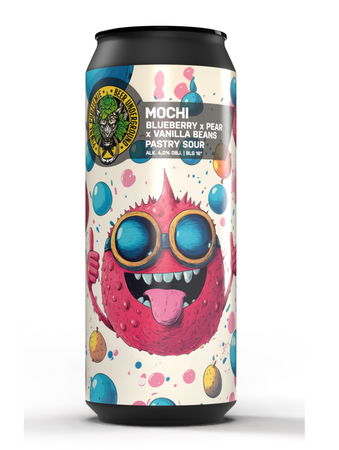 Piwne Podziemie: Mochi jagoda & gruszka & wanilia - puszka 500 ml