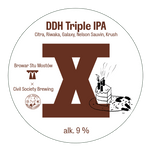 Browar Stu Mostów x Civil Society: 10th Anniversary DDH Triple IPA - 20l KEG A