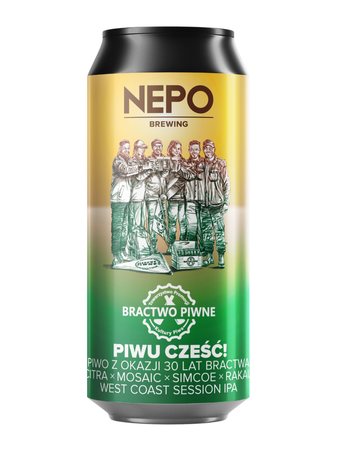 Nepo Brewing x Bractwo Piwne: Piwu Cześć! - 500 ml can