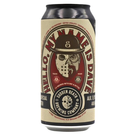 Sudden Death x Dry & Bitter: Hello, My Name is Dave! - 440 ml can