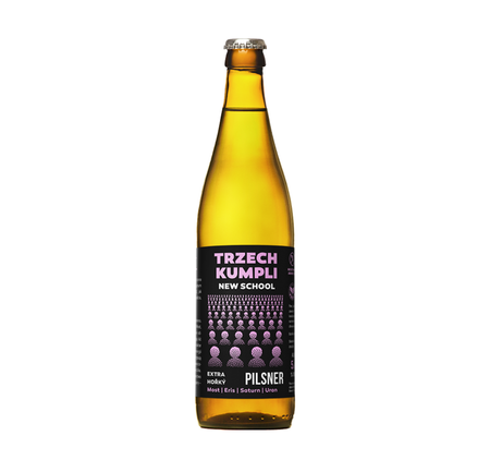 Trzech Kumpli: New School Extra Hořký Czech Pilsner - 500 ml bottle