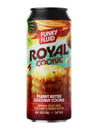 Funky Fluid: Royal Cookie Peanut Butter Coconut Cookie - 500 ml can