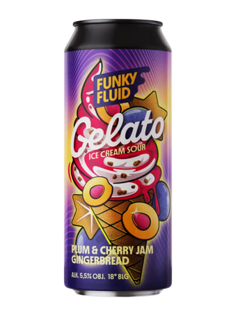 Funky Fluid: Gelato Plum & Cherry Jam Gingerbread - puszka 500 ml