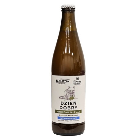 Browar Za Miastem: Dzień Dobry z Suszem Konopnym - 500 ml bottle