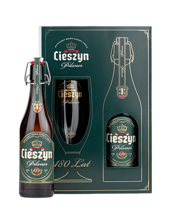 Browar Zamkowy Cieszyn: Zestaw Pilsner Vintage + szklanka 500 ml