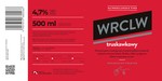 WRCLW: Truskawkowy - label 85 x 175 mm