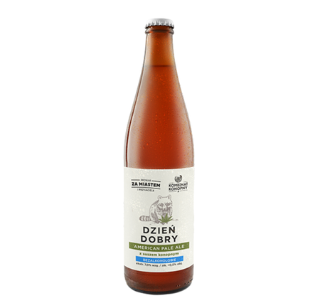 Browar Za Miastem: Dzień Dobry z Suszem Konopnym - 500 ml bottle