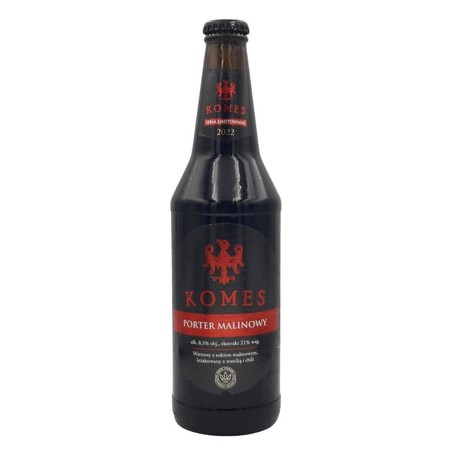 Komes: Porter Malinowy - butelka 500 ml