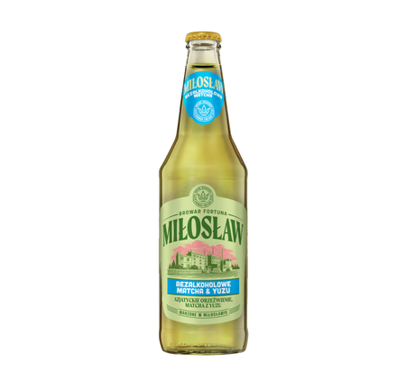Miłosław: Bezalkoholowe Matcha&Yuzu - butelka 500 ml