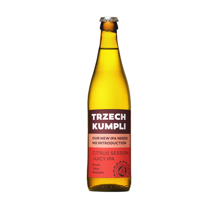 Trzech Kumpli: ONINNI Citrus Session Juicy IPA - butelka 500 ml