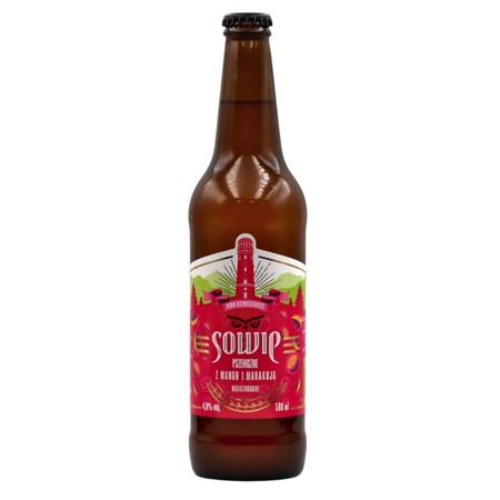 Wielka Sowa: Sowie Pszeniczne z Mango i Marakują - 500 ml bottle