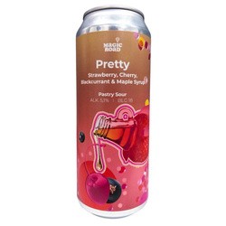 Browar Magic Road Magic Road: Pretty Strawberry Cherry Blackcurrant Maple Syrup - puszka 500 ml