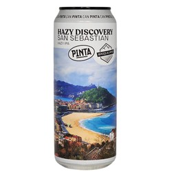 Browar PINTA PINTA x Basqueland: Hazy Discovery San Sebastian - puszka 500 ml