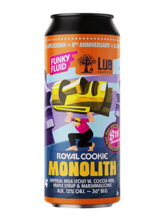 Funky Fluid x Lua Brewing: Royal Cookie Monolith - 500 ml can
