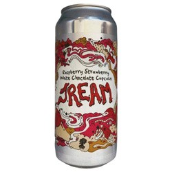 Burley Oak: J.R.E.A.M. Raspberry Strawberry White Chocolate Cupcake Sour - puszka 473 ml