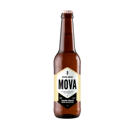 Mova Brewing: Non Alco Dark - 330 ml bottle