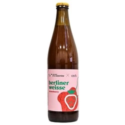 Browar Stu Mostów x Cech.: Strawberry Berliner Weisse - butelka 500 ml