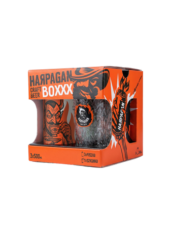 Harpagan: Harpagan Box + glass 3 x 500 ml