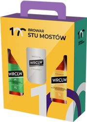 Zestaw Prezentowy Browaru Stu Mostów ze szklanką