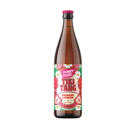 Funky Fluid: Tiki Tang Strawberry & Rhubarb - 500 ml bottle