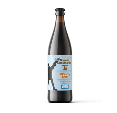 Browar Stu Mostów: Bezalkoholowy Pastry Sour Mango Orange Creamsicle - butelka 500 ml