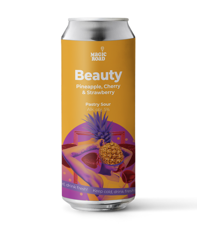 Magic Road: Beauty Pineapple, Cherry & Strawberry - 500 ml can