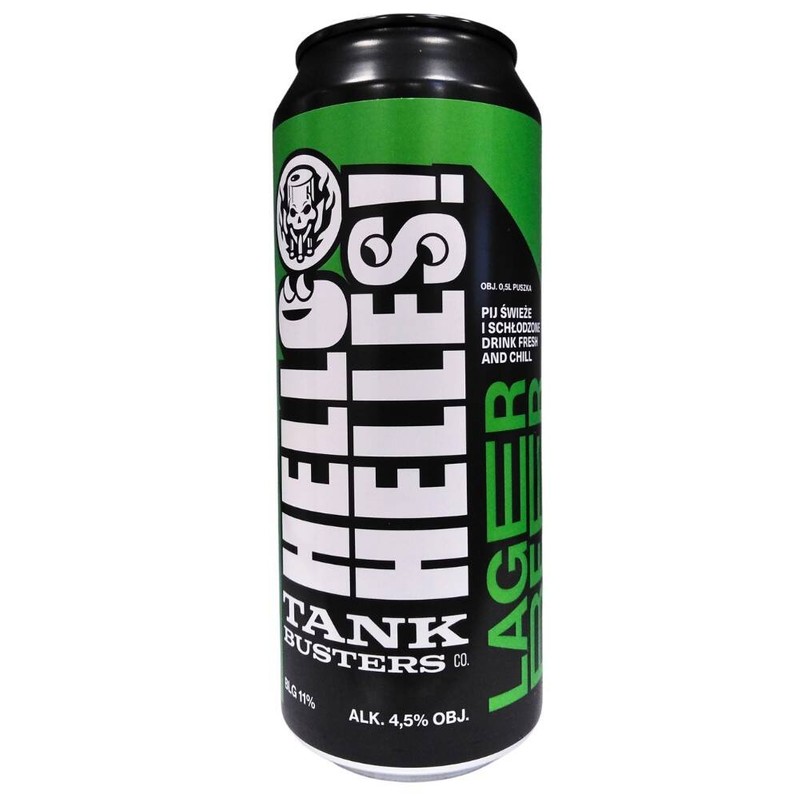 TankBusters Hello Helles! 500 ml can Artisan beers \ Lager (bottom