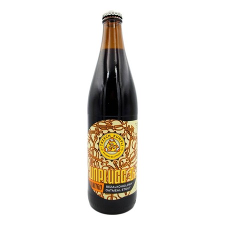 Trzech Kumpli: Nitro Oatmeal Stout Unplugged - butelka 500 ml