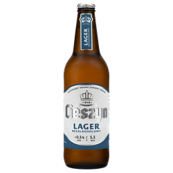 Browar Zamkowy Cieszyn: Lager Bezalkoholowe - butelka 500 ml