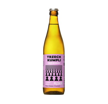 Trzech Kumpli: Old School Classic Czech Pilsner - 500 ml bottle