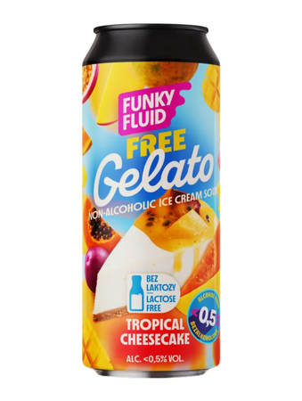 Funky Fluid: Free Gelato Tropical Cheesecake - puszka 500 ml