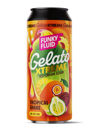 Funky Fluid: Gelato Xtreme Tropical Shake - 500 ml can