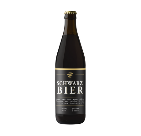 Browar Jana: Schwarzbier - butelka 500 ml