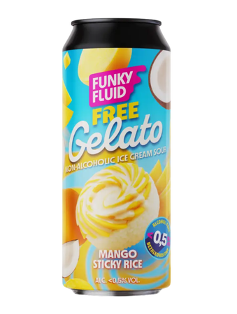Funky Fluid: Free Gelato Mango Sticky Rice - puszka 500 ml