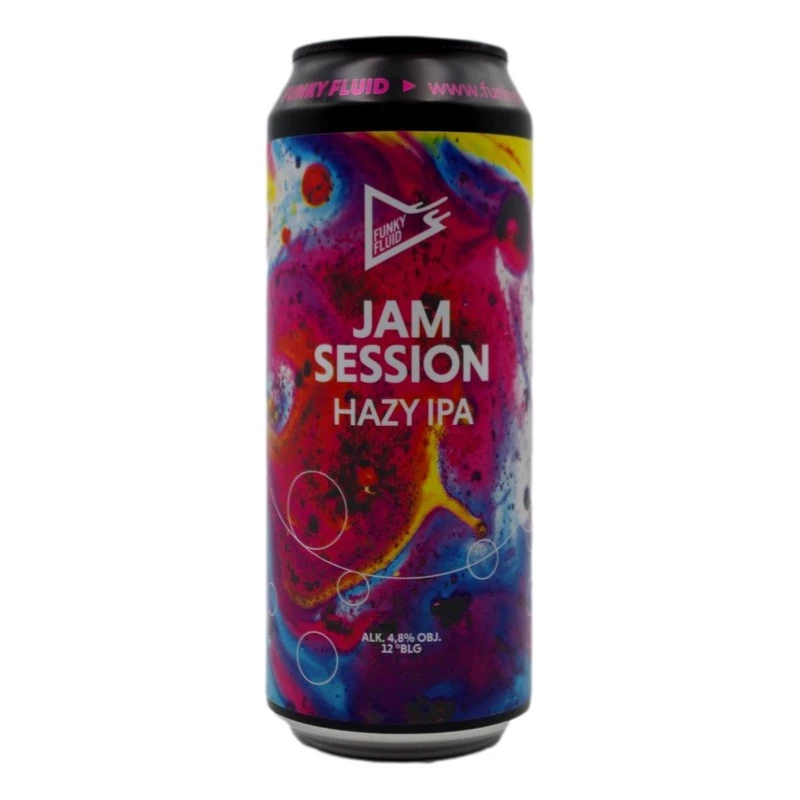 Funky Fluid Jam Session Hazy IPA 500 ml can Artisan beers \ Pale