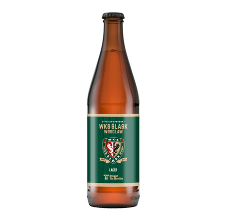 Browar Stu Mostów: WKS Śląsk Wrocław Lager - butelka 500 ml