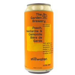 The Garden Brewery: Peach Nectarine & Camomile Biere de Garde - puszka 440 ml