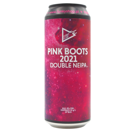 Funky Fluid: Pink Boots 2021 Double NEIPA - puszka 500 ml 