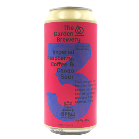 The Garden Brewery: Imperial Raspberry, Coffee & Cacao Sour - puszka 440 ml